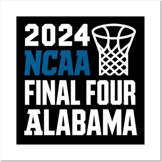 Alabama Crimson Tide Final Four 2024 March Madness Wall Art by YASSIN DESIGNER